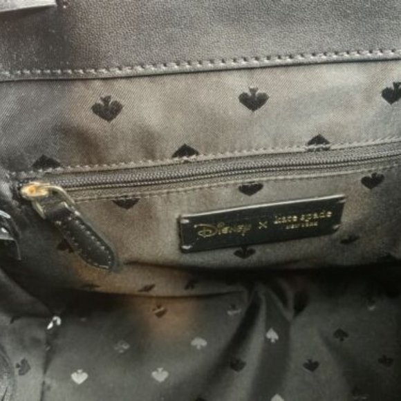 Kate Spade X Disney Minnie Mouse Black - White Polka Dot Backpack - Medium Size - Picture 7 of 8